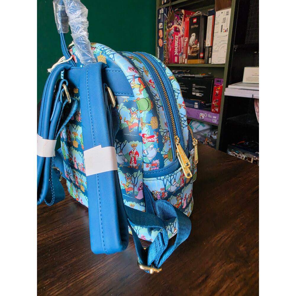 NWT Loungefly Disney Robin Hood Sherwood All Over Print Backpack - Picture 6 of 6